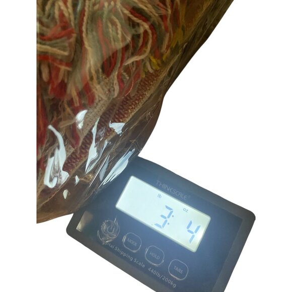 The Rug Barn Fruit Sampler Seafoam Combo Throw Blanket Cotton Vintage 57"x43" - Picture 13 of 14